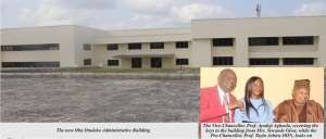 VARSITY RECEIVES NEW OBA OTUDEKO ADMINISTRATIVE BUILDING ...Pro-Chancellor, VC praise donor